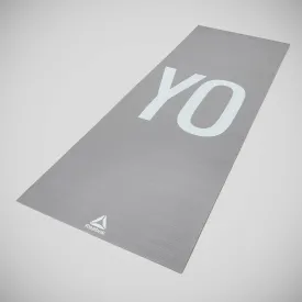 Reebok Double Sided 4mm Yoga Mat Grey