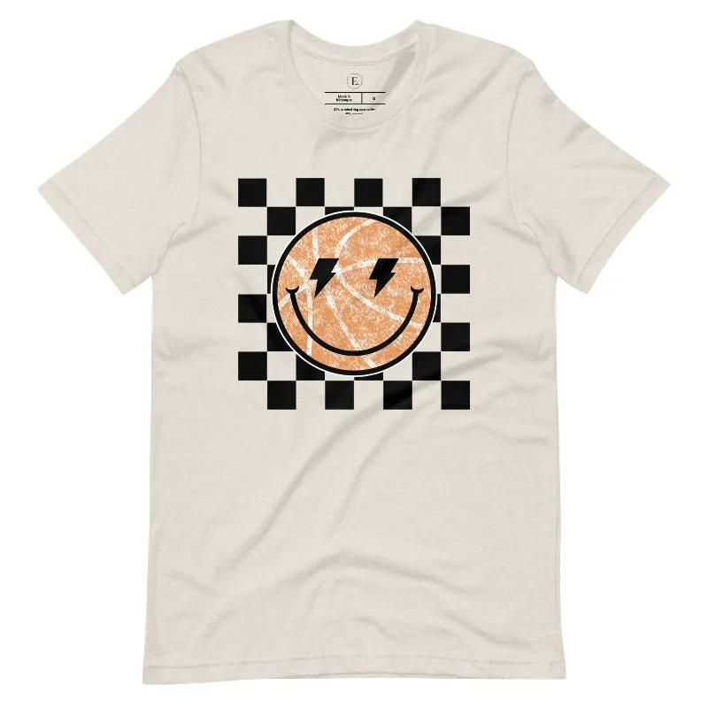 Retro Basketball Smiley Face T-Shirt