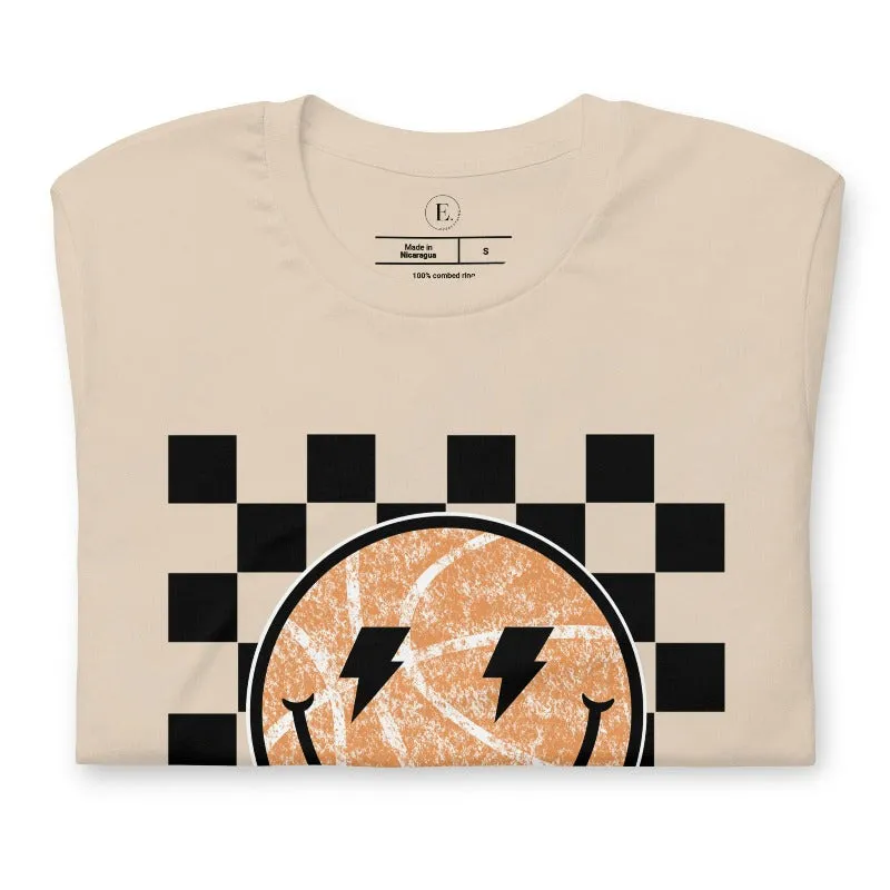 Retro Basketball Smiley Face T-Shirt