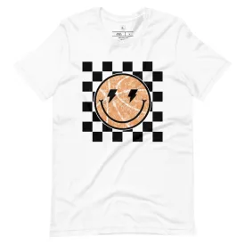 Retro Basketball Smiley Face T-Shirt