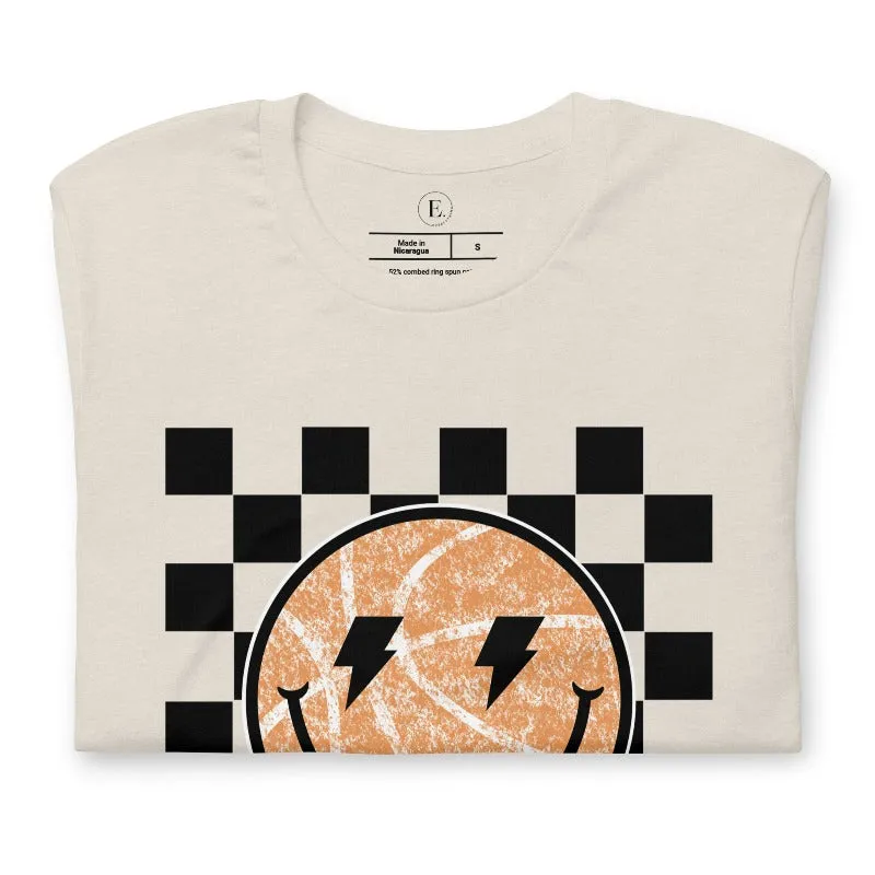 Retro Basketball Smiley Face T-Shirt