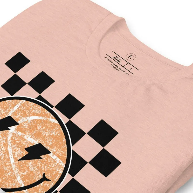 Retro Basketball Smiley Face T-Shirt