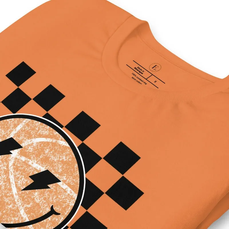 Retro Basketball Smiley Face T-Shirt