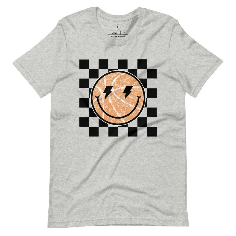 Retro Basketball Smiley Face T-Shirt
