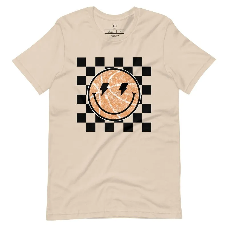 Retro Basketball Smiley Face T-Shirt