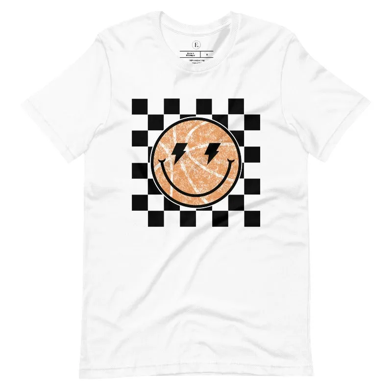 Retro Basketball Smiley Face T-Shirt