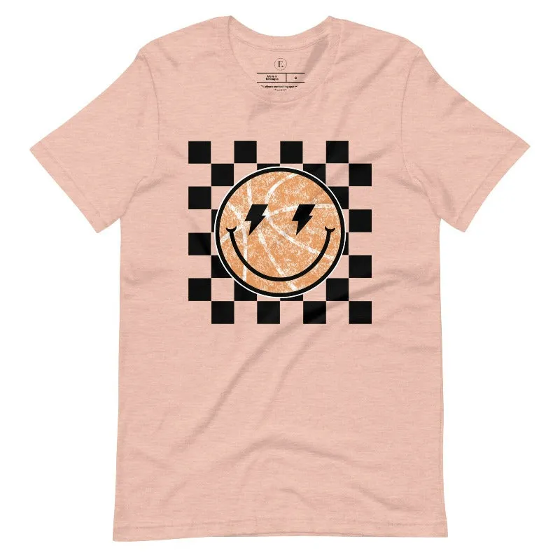 Retro Basketball Smiley Face T-Shirt