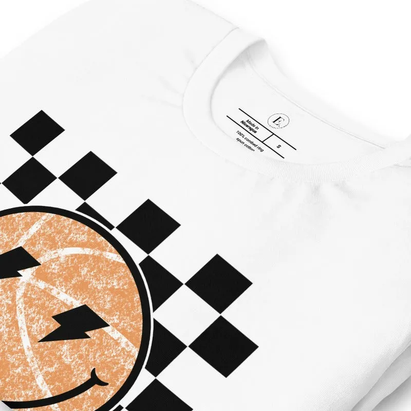 Retro Basketball Smiley Face T-Shirt