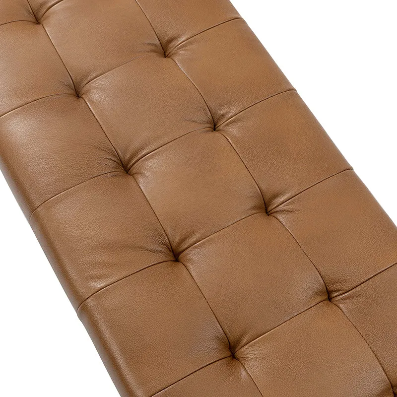 Rosana Multifunctional Use Genuine Leather Top Cushion Bench