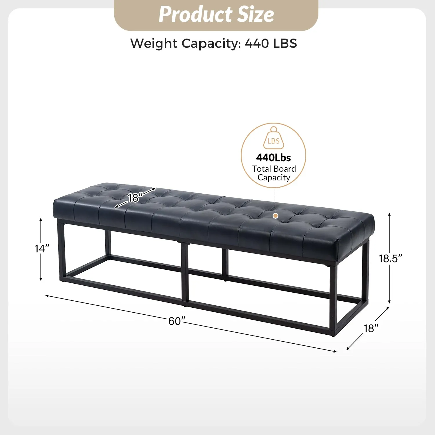 Rosana Multifunctional Use Genuine Leather Top Cushion Bench