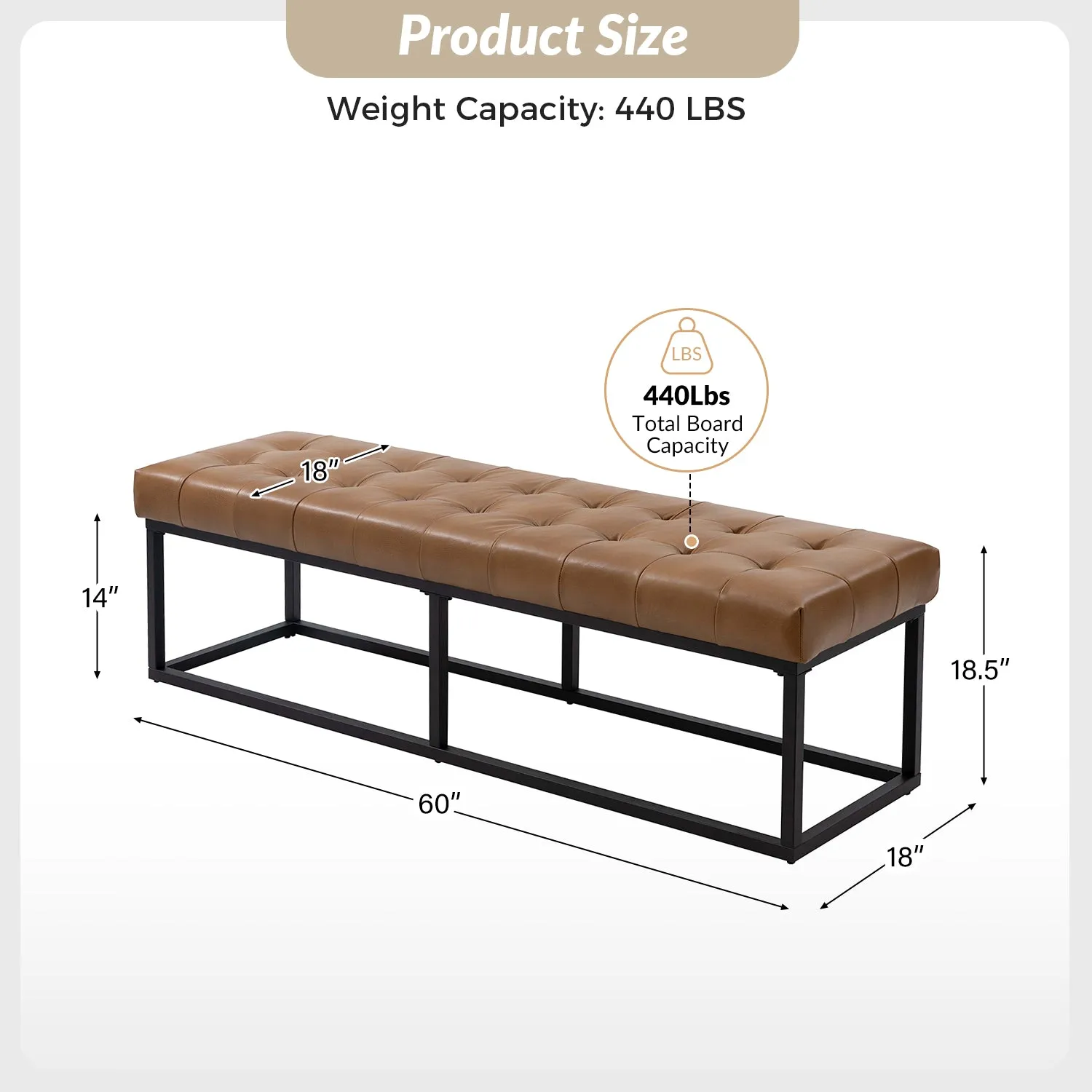 Rosana Multifunctional Use Genuine Leather Top Cushion Bench