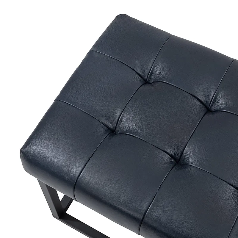 Rosana Multifunctional Use Genuine Leather Top Cushion Bench