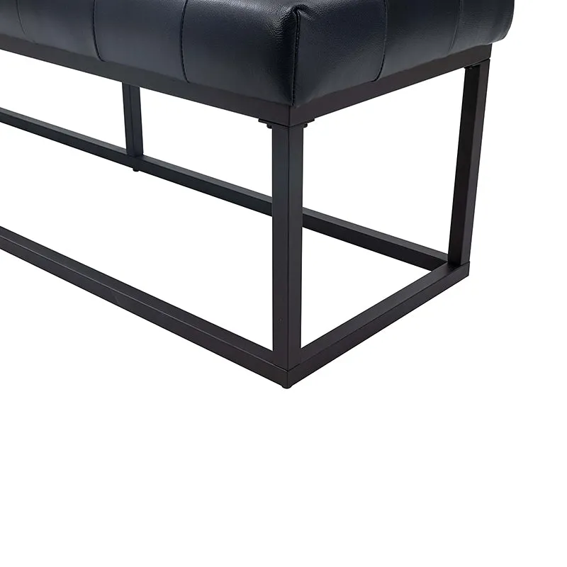 Rosana Multifunctional Use Genuine Leather Top Cushion Bench