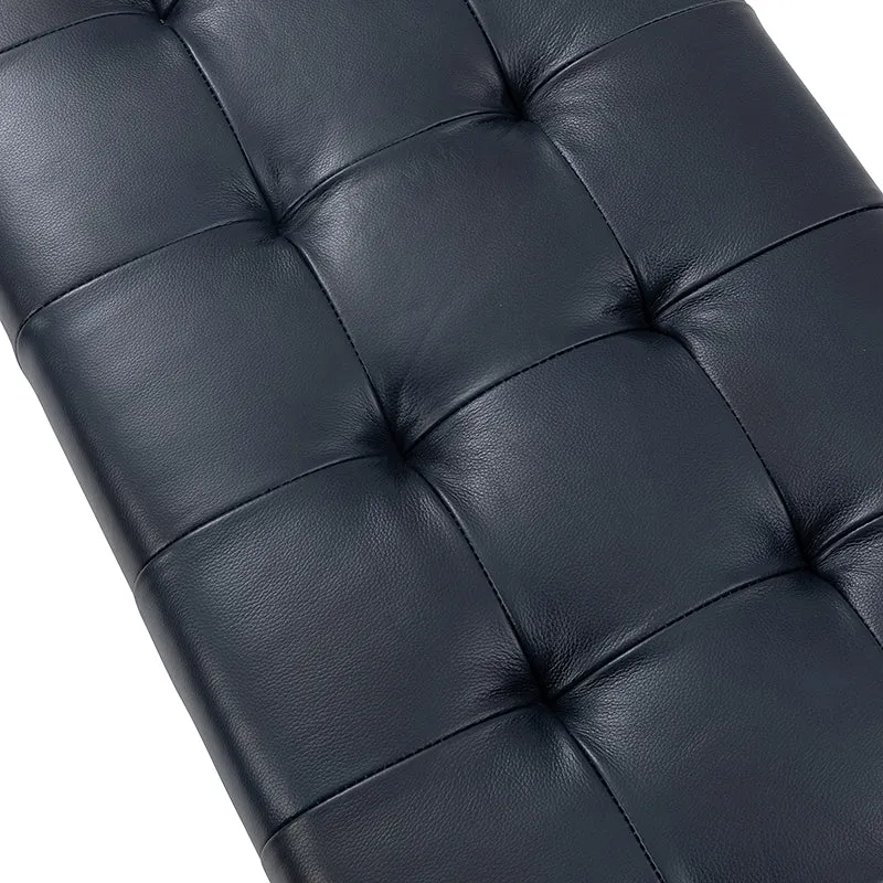 Rosana Multifunctional Use Genuine Leather Top Cushion Bench