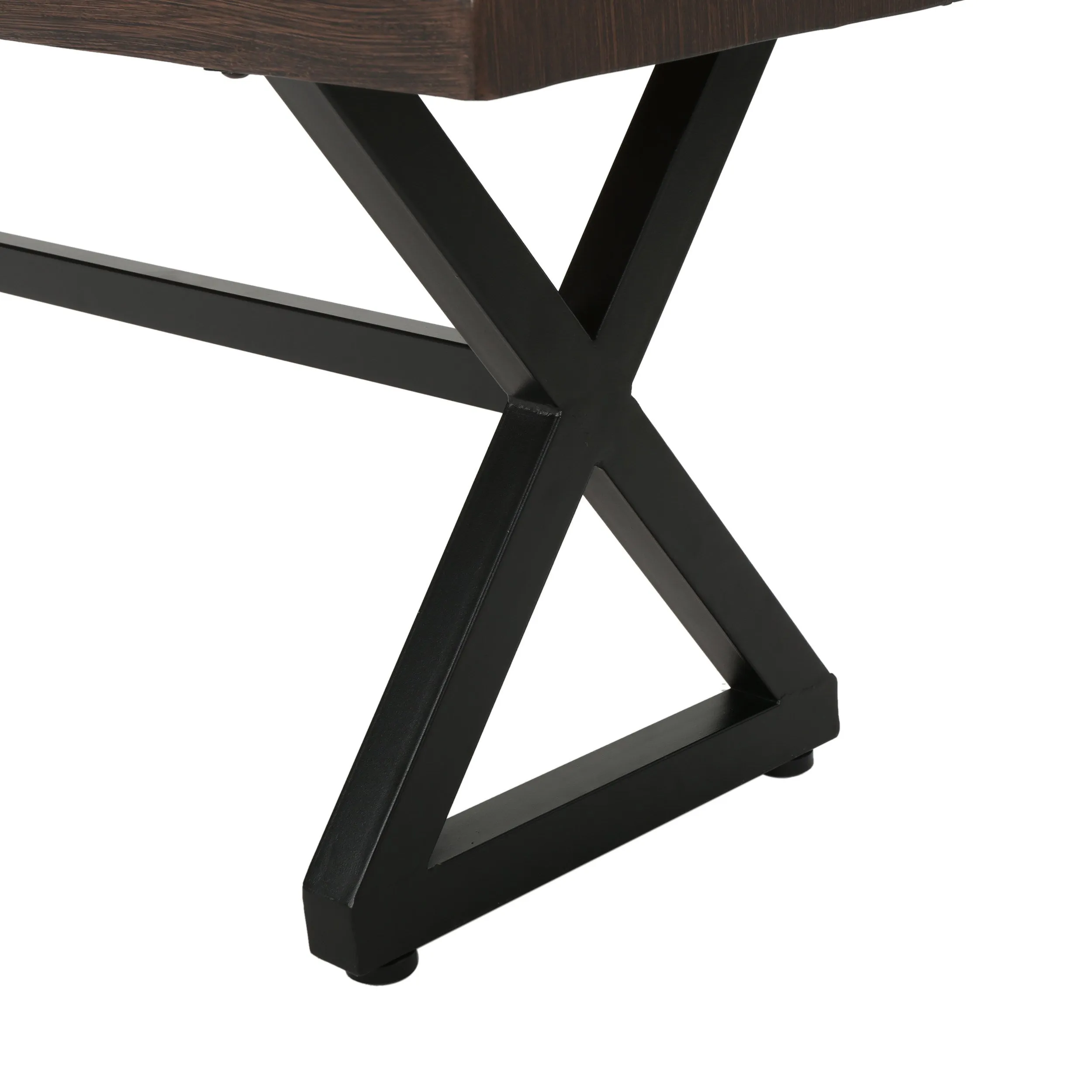 Rosarito Outdoor 3 Piece Aluminum Picnic Set with Black Steel Frame