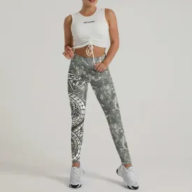 Samurai Cobra And Dragon Leggings