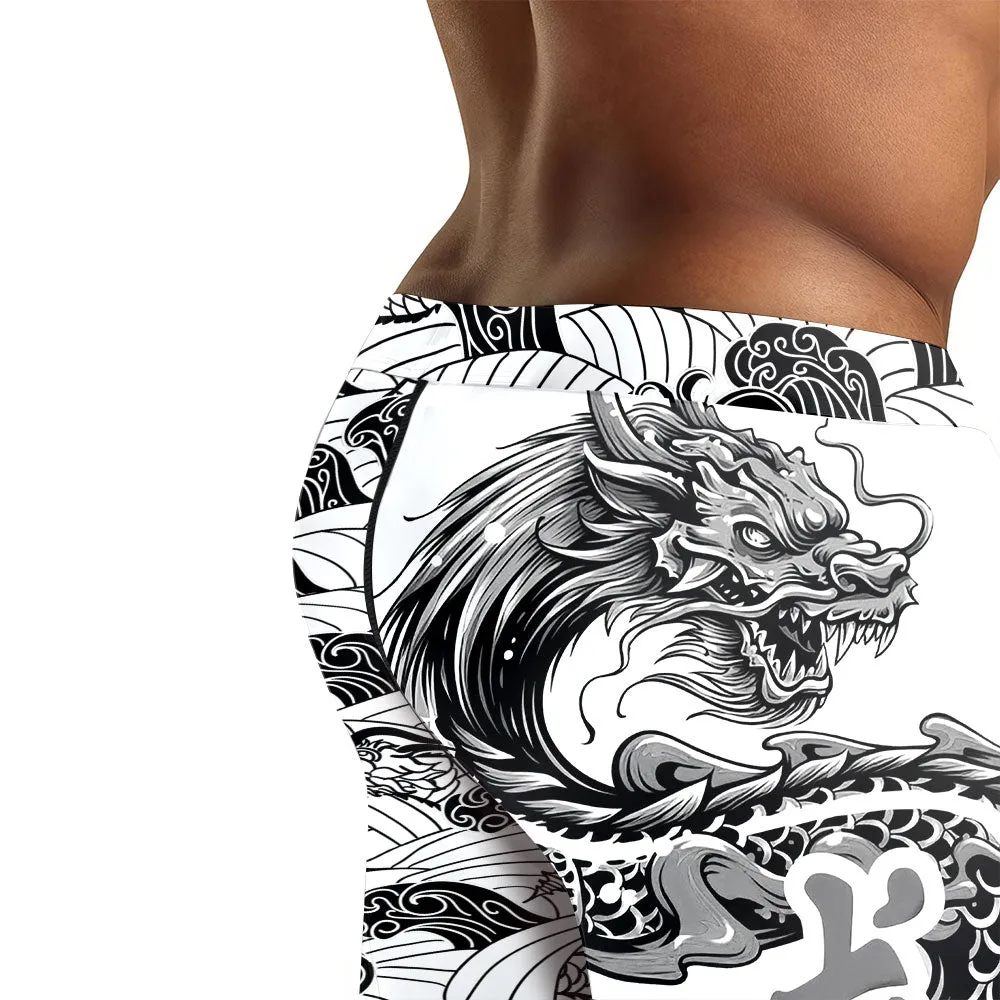Samurai Dragon Men's Compression Leggings