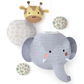 Soft Jungle Hanging Lanterns, 5 Count