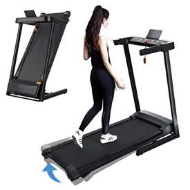 SSPHPPLIE Folding Treadmills with Resistance Band for Home