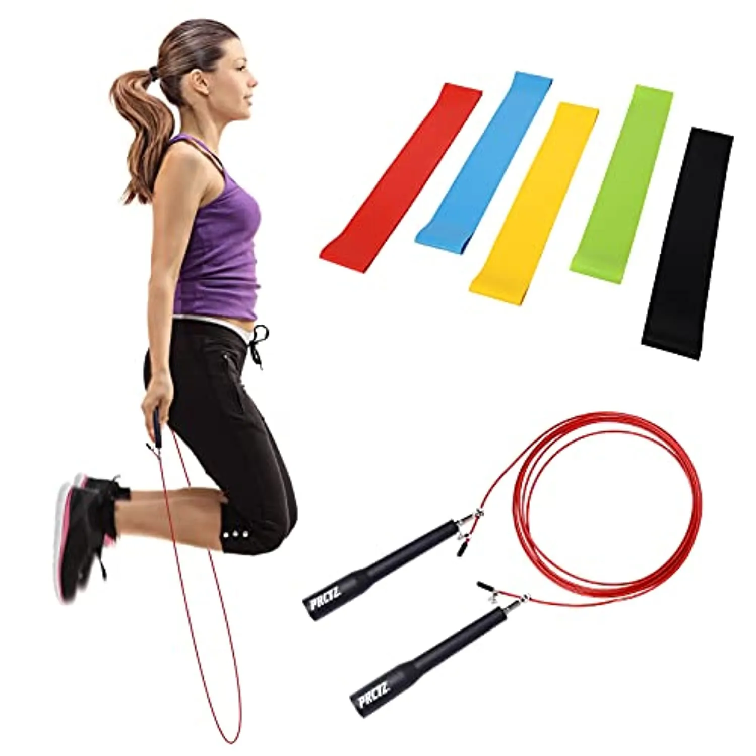 SSPHPPLIE Folding Treadmills with Resistance Band for Home