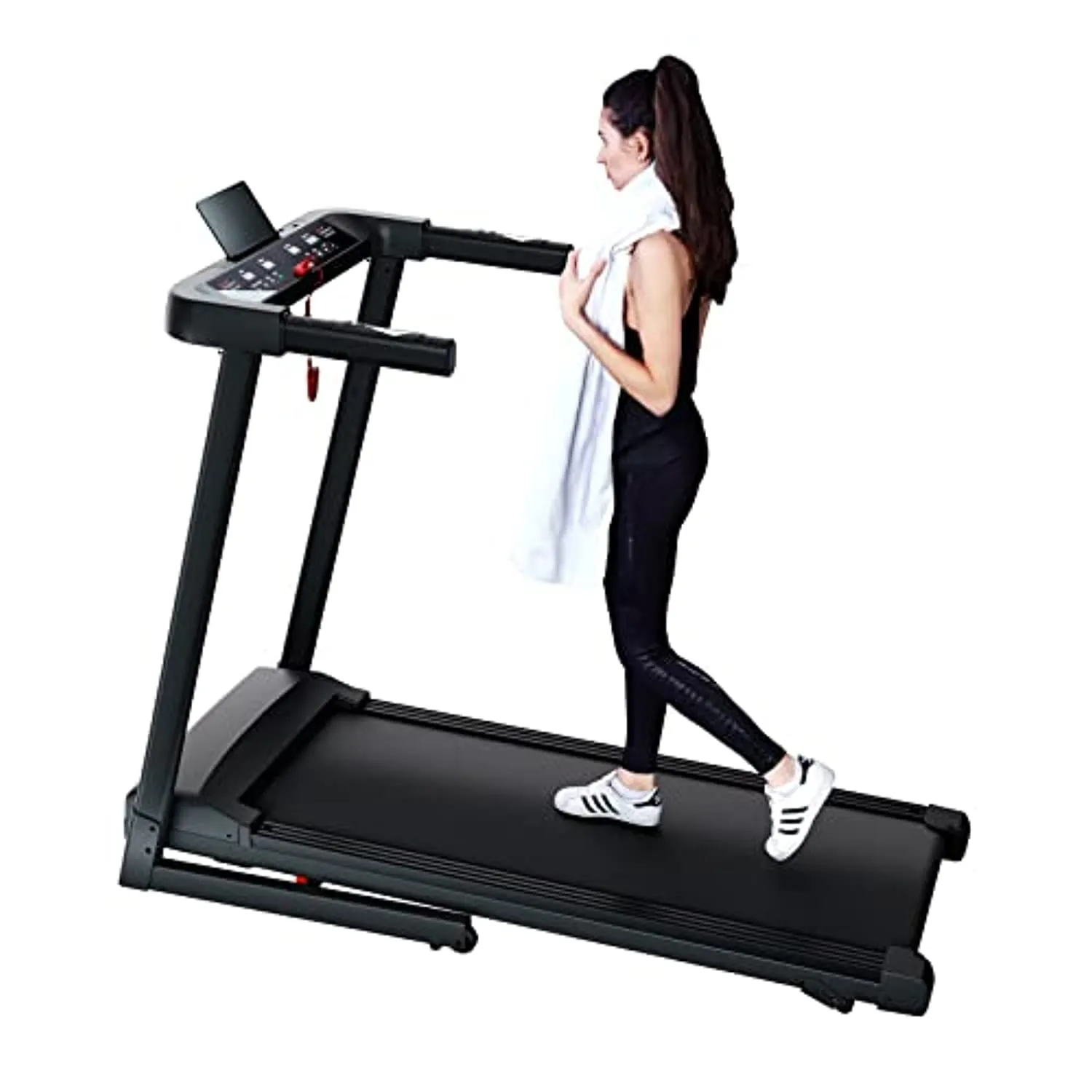 SSPHPPLIE Folding Treadmills with Resistance Band for Home