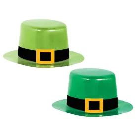 St-Patrick's Day Plastic Mini Hats, 3 1/4 x 4 Inches, 8 Count