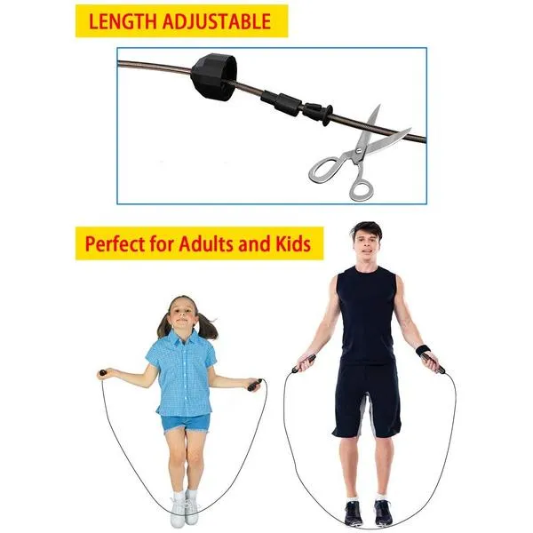 Tangle-Free Skipping Rope with Ball Bearings