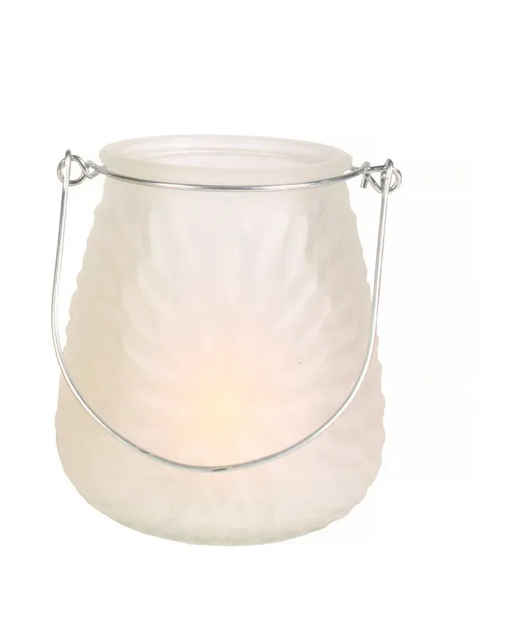Tea Light Lantern Frosted