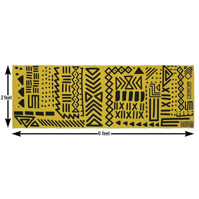Tribal Handmade Non-Slip Yoga Exercise Mat | 24 x 72 Inches