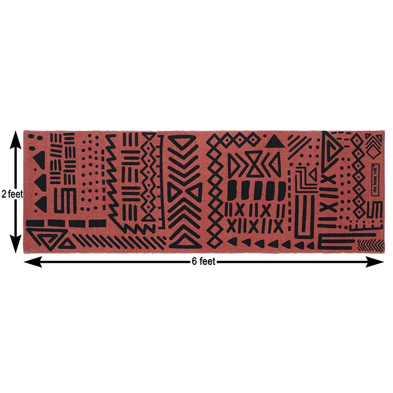 Tribal Handmade Non-Slip Yoga Exercise Mat | 24 x 72 Inches