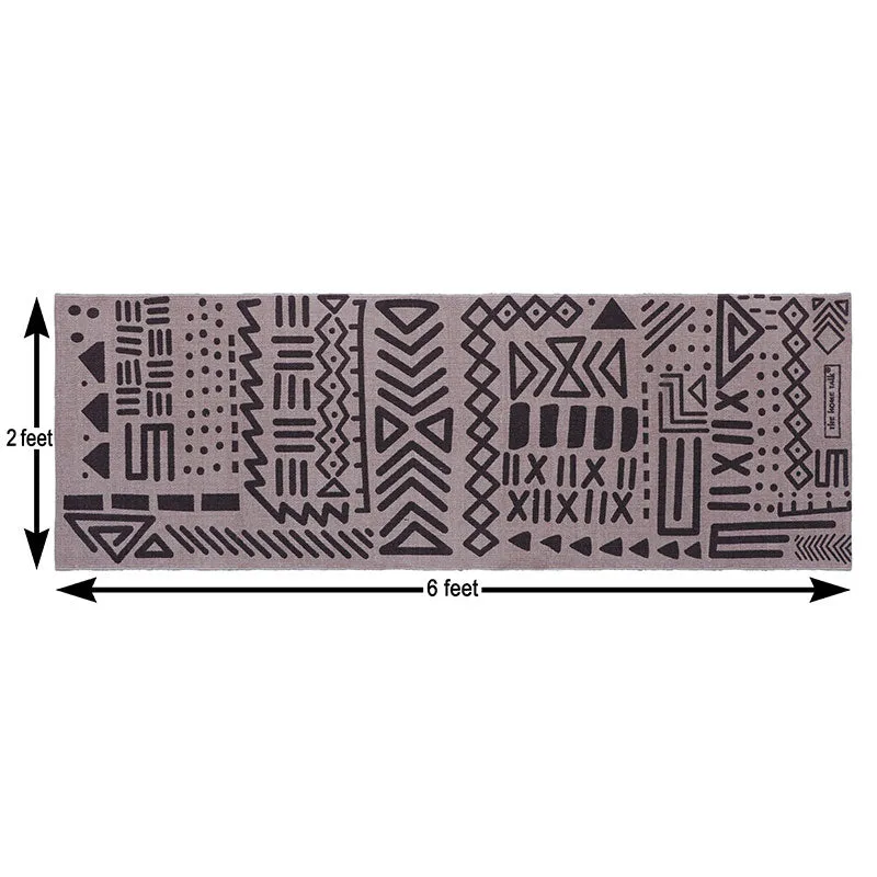 Tribal Handmade Non-Slip Yoga Exercise Mat | 24 x 72 Inches