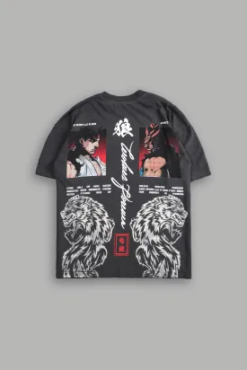 Ultimate Battle "Premium" Oversized Tee in Wolf Gray