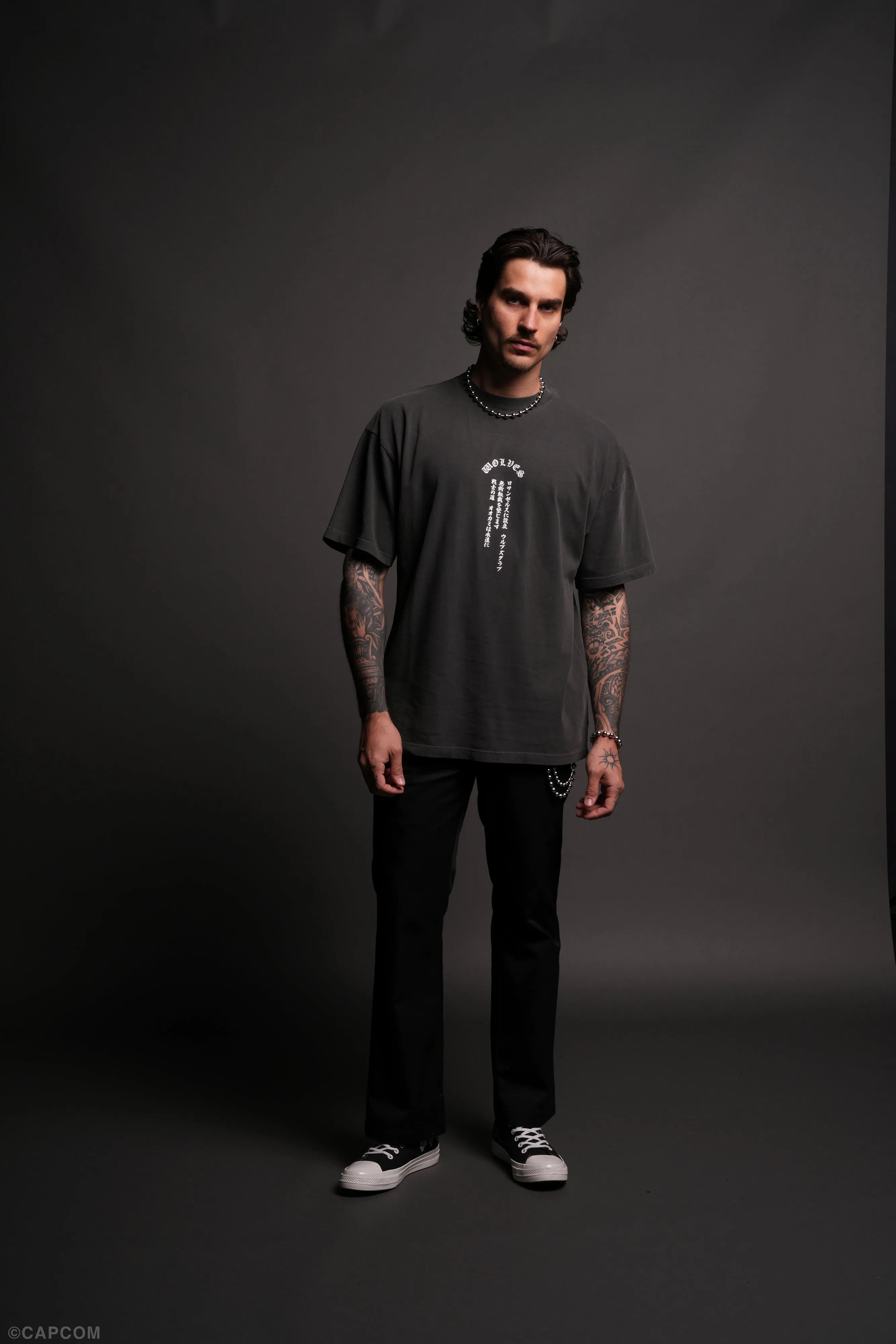 Ultimate Battle "Premium" Oversized Tee in Wolf Gray
