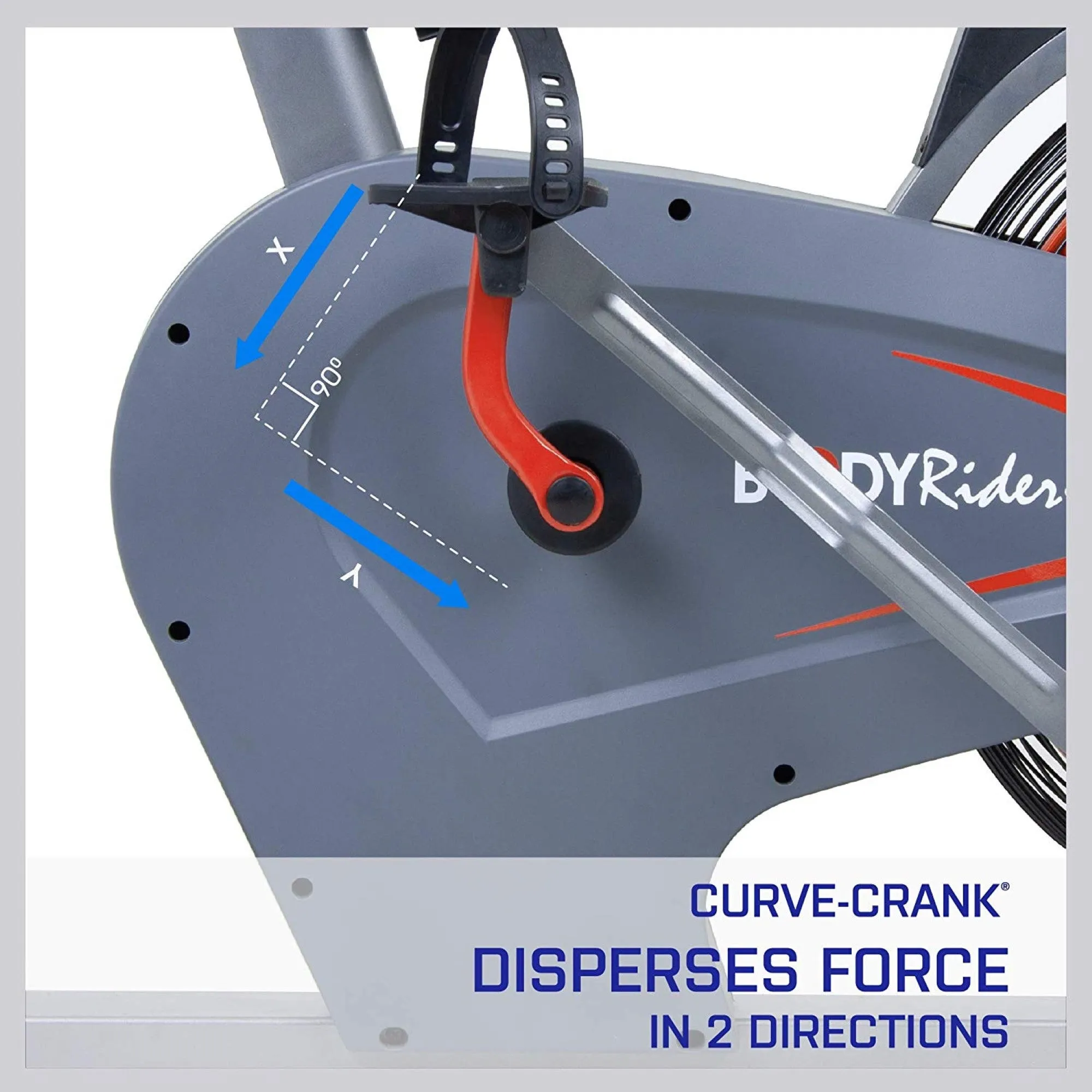 Upright Fan Bike Manual Resistance, Heart Rate Monitor 250 lbs.