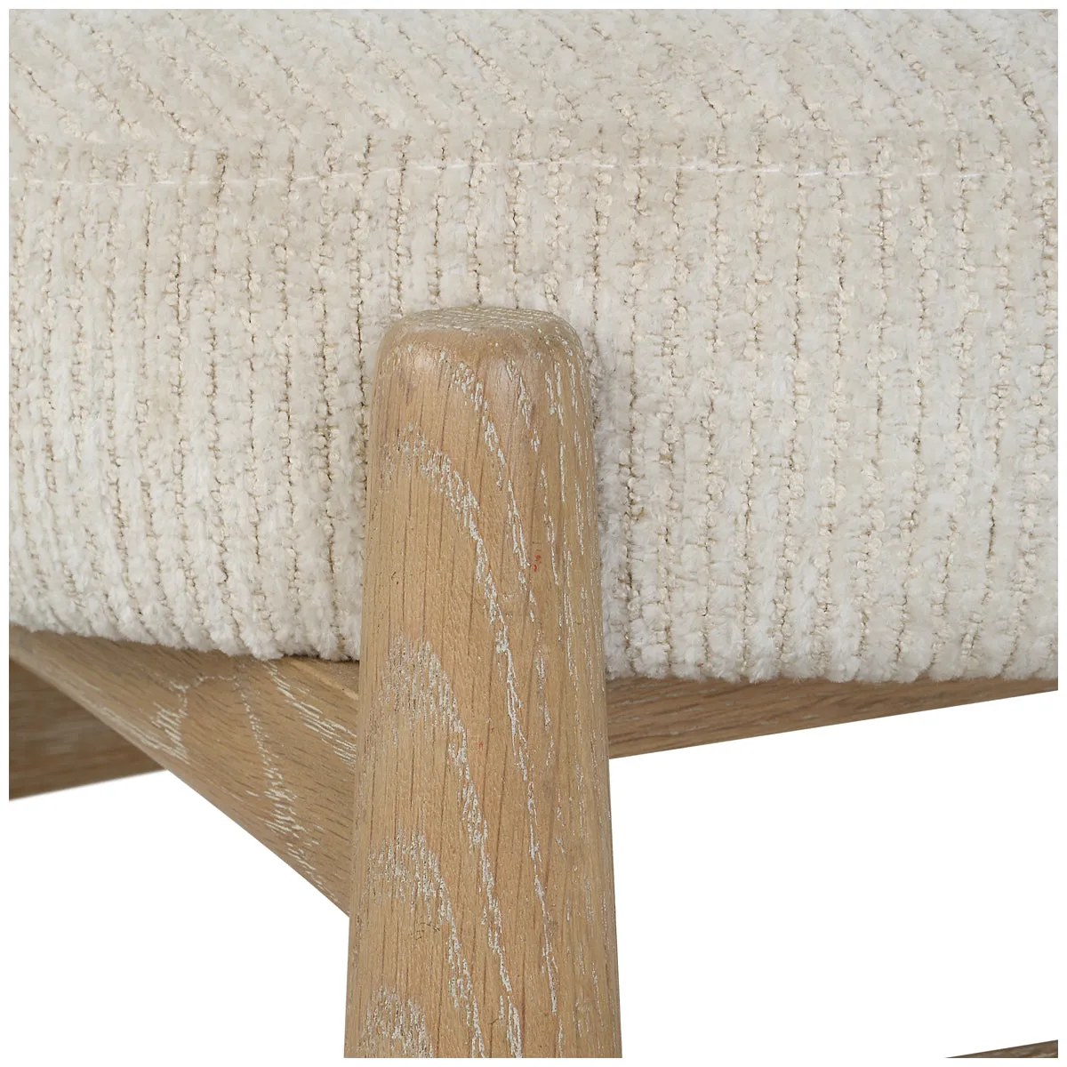 Uttermost Acrobat Off-White Small Bench