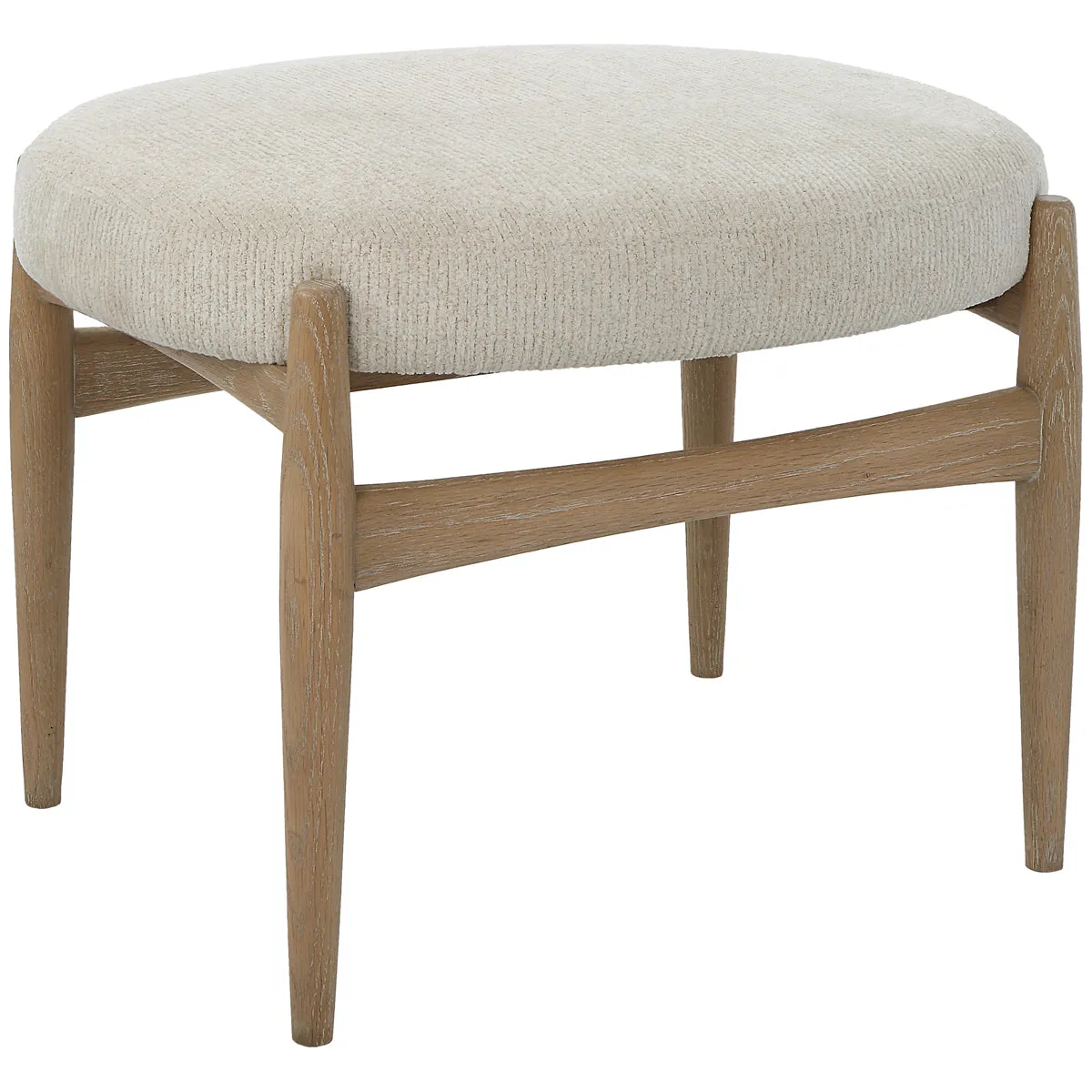 Uttermost Acrobat Off-White Small Bench