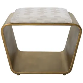 Uttermost Hoop Small Gold Bench