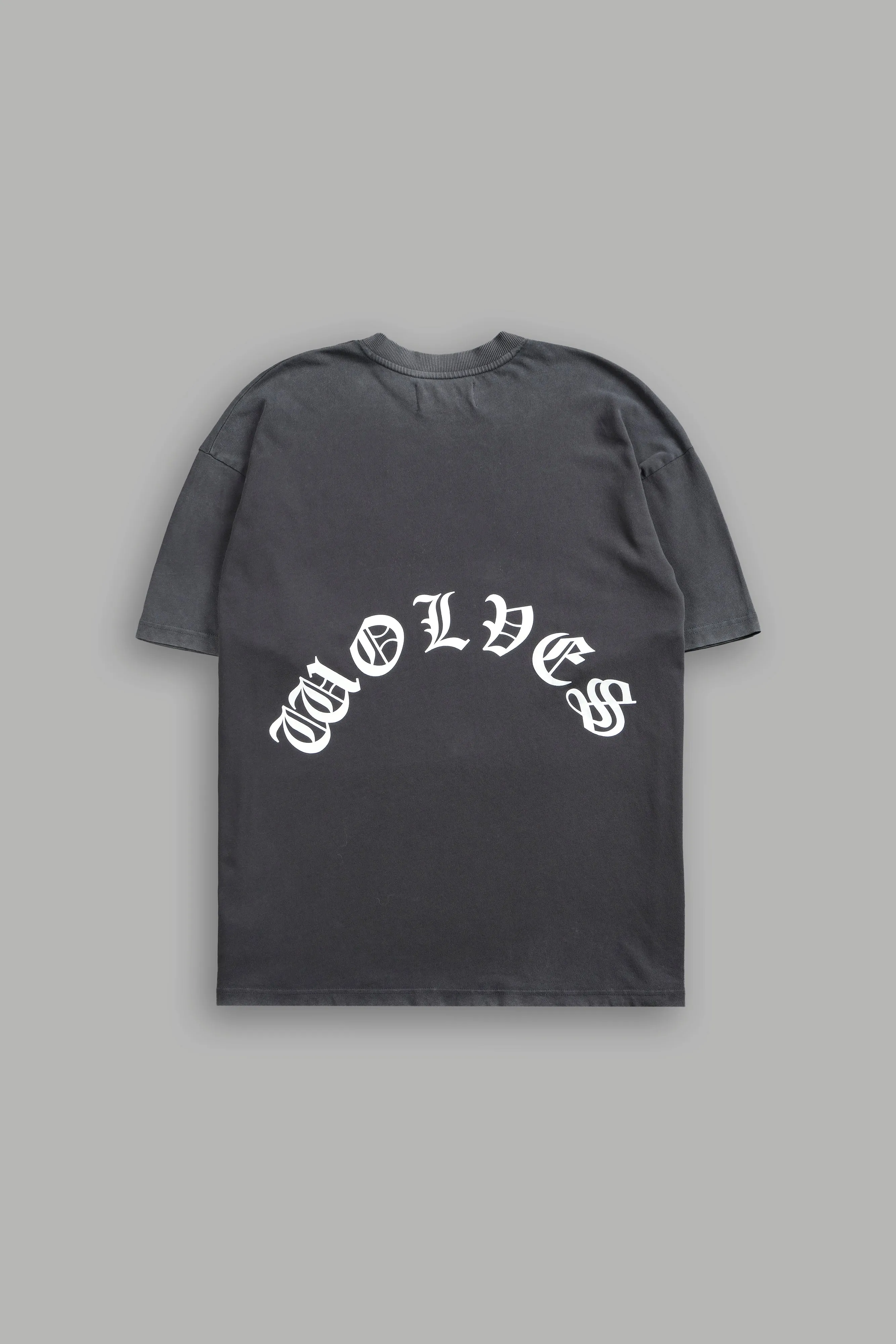 Victory Or Valhalla "Premium" Oversized Tee in Wolf Gray