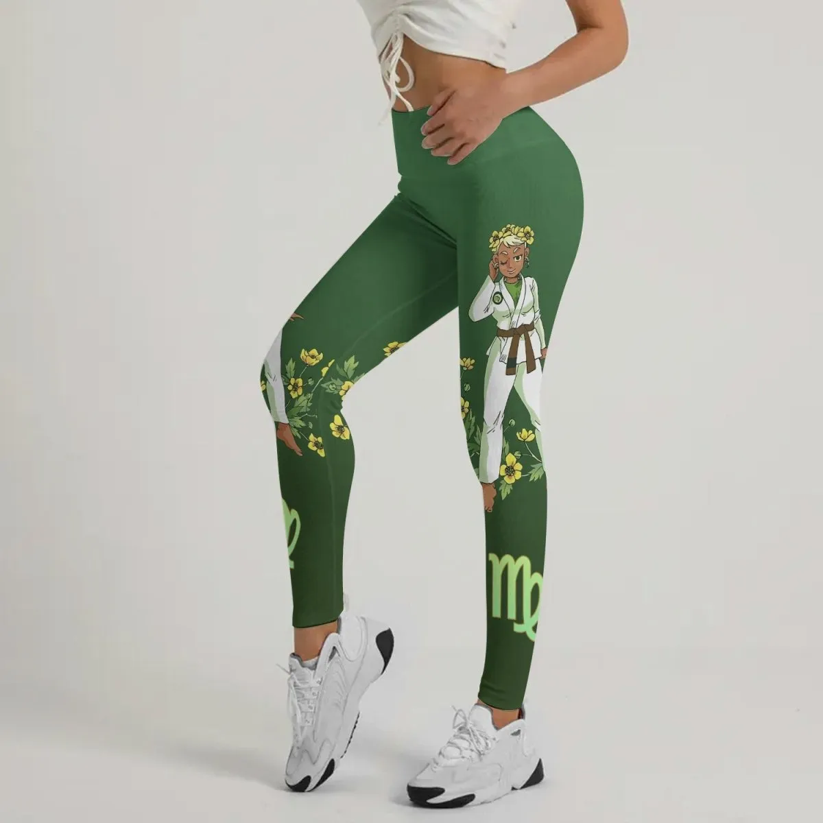 Virgo Mom Zodiac Fighter Leggings