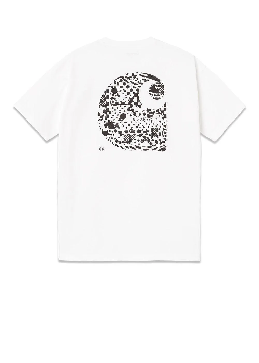 W' S/S Zipatone T-Shirt - White / Black