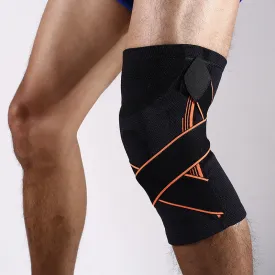 Weaving Bandage Pressurization Knee Brace